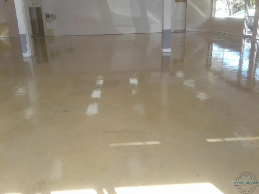 A room with white walls and floors that have been cleaned.